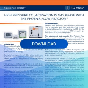 High Pressure CO2 activation in gas phase with the Phoenix™