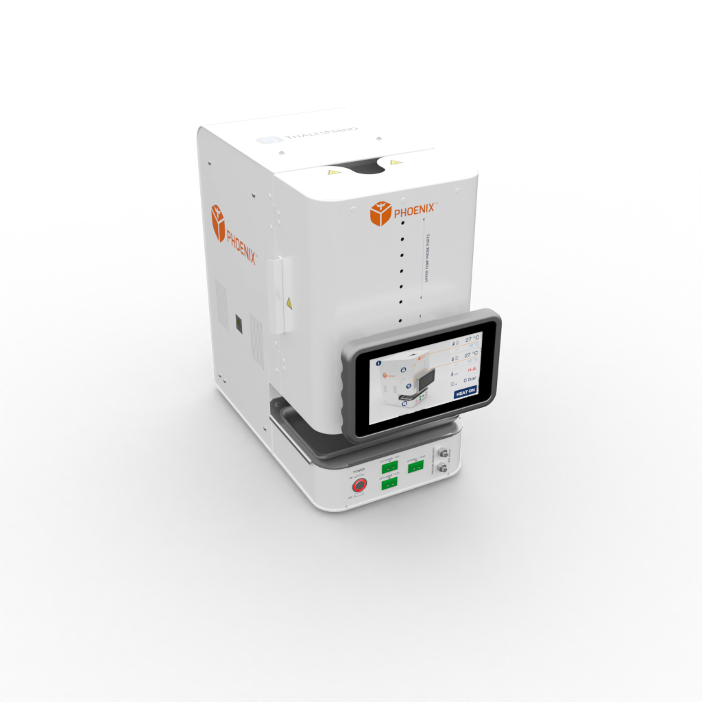 High-temperature high-pressure flow reactor with rapid heating