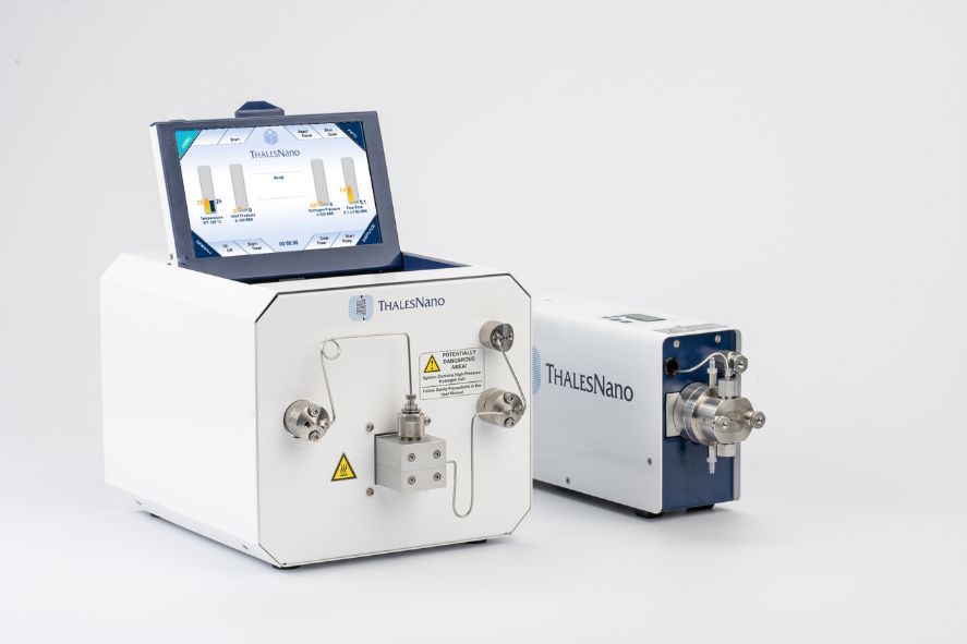 Continuous flow reactor for hydrogenation