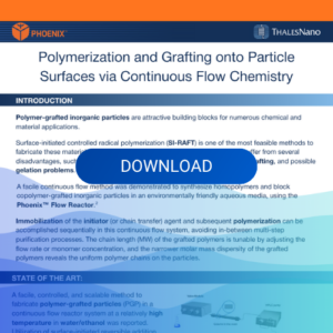 Polymerization and Grafting onto Particle Surfaces via Continuous Flow Chemistry