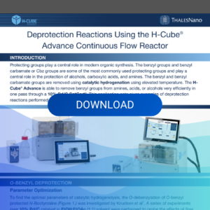 Deprotection Reactions Using the H-Cube® Advance Continuous Flow Reactor